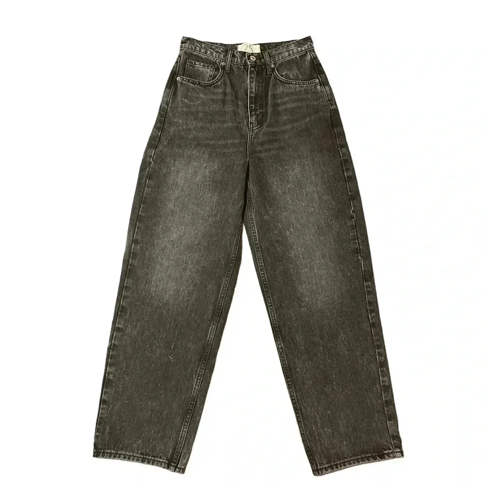 We The Free Frank Dad Jean in Black Size 25 - Picture 3 of 10